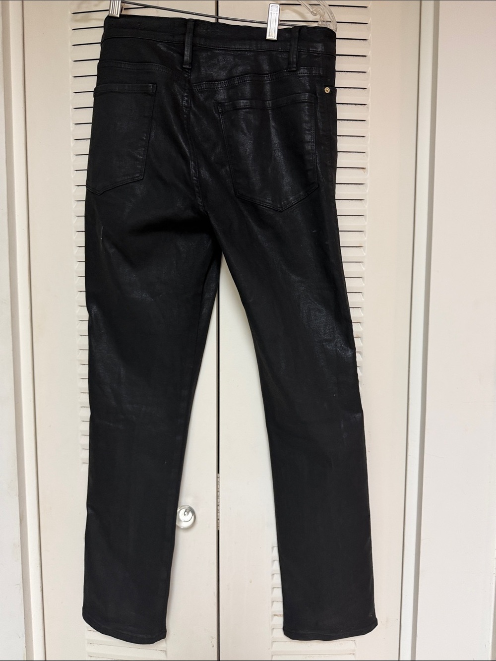Frame Denim Black Coated Slim Straight Jeans - Picture 3 of 3